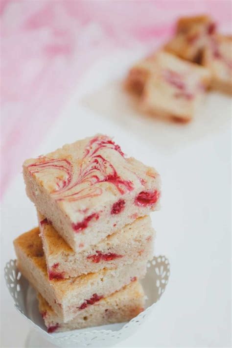 nigella white chocolate and raspberry blondes.